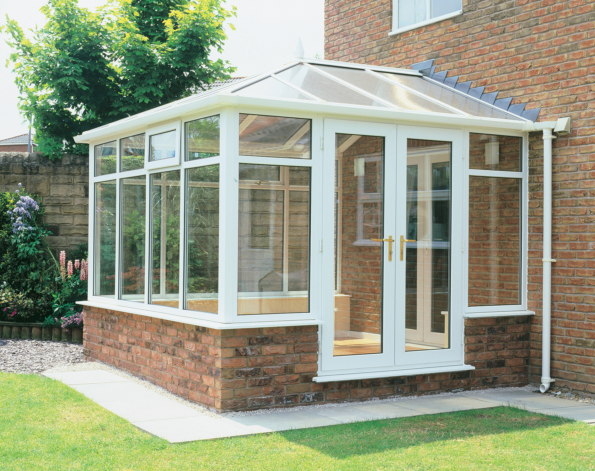 conservatory with french doors redditch